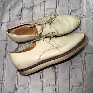 Tod’s Womens Derby Shoes Oxford Size 40 Leather Preppy Office Work Minimalist
